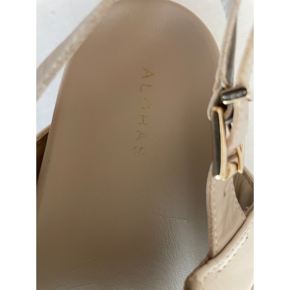 Alohas Marshmallow Scacchi Sandal Leather Quilted Platform 41/Women US 10/10.5 - Picture 2 of 9